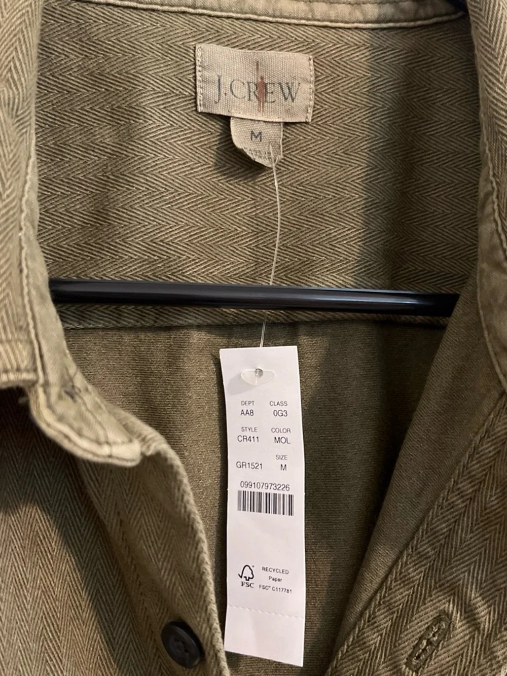 J. Crew 100% cotton